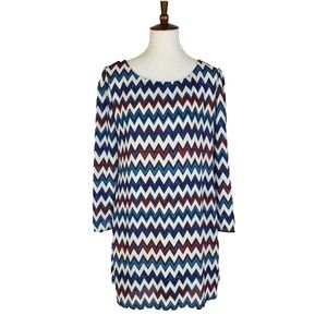 Speechless Chevron Pattern Mini Dress
